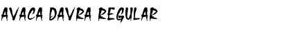 Download Avaca Davra Regular Font Title Preview