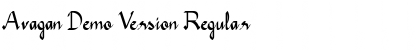 Download Avagan Demo Version Regular Font Title Preview