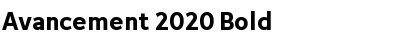 Download Avancement 2020 Bold Font Title Preview