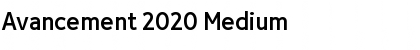 Download Avancement 2020 Medium Font Title Preview