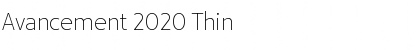 Download Avancement 2020 Thin Font Title Preview