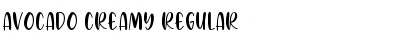 Download Avocado Creamy Regular Font Title Preview