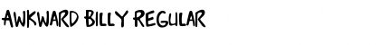 Download Awkward Billy Regular Font Title Preview