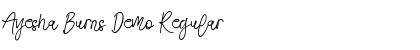 Download Ayesha Burns Demo Regular Font Title Preview