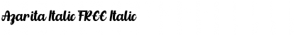 Download Azarita Italic FREE Italic Font Title Preview