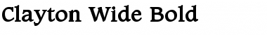 Download Clayton Wide Bold Font Title Preview