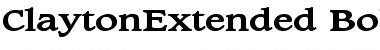 Download ClaytonExtended Bold Font Title Preview