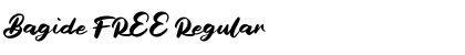 Download Bagide FREE Regular Font Title Preview
