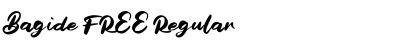 Download Bagide FREE Regular Font Title Preview