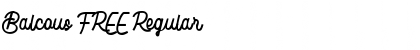 Download Balcous FREE Regular Font Title Preview