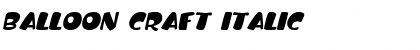 Download Balloon Craft Italic Font Title Preview