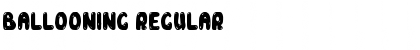 Download Ballooning Regular Font Title Preview