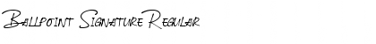 Download Ballpoint Signature Regular Font Title Preview