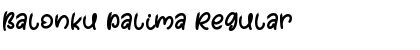 Download Balonku Dalima Regular Font Title Preview