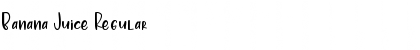 Download Banana Juice Regular Font Title Preview