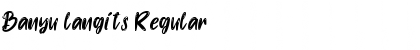 Download Banyu langits Regular Font Title Preview