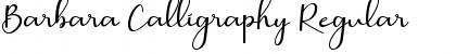 Download Barbara Calligraphy Regular Font Title Preview