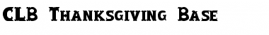 Download CLB-Thanksgiving-Base Regular Font Title Preview