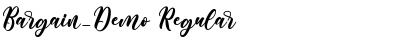 Download Bargain_Demo Regular Font Title Preview