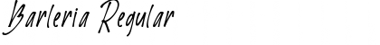 Download Barleria Regular Font Title Preview