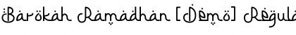 Download Barokah Ramadhan [Demo] Regular Font Title Preview