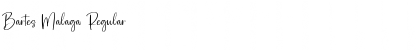Download Bartes Malaga Regular Font Title Preview