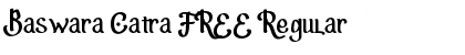 Download Baswara Catra FREE Regular Font Title Preview