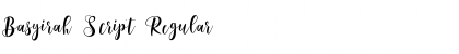 Download Basyirah Script Regular Font Title Preview