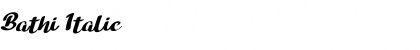 Download Bathi Italic Font Title Preview