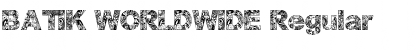 Download BATIK WORLDWIDE Regular Font Title Preview