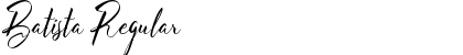 Download Batista Regular Font Title Preview
