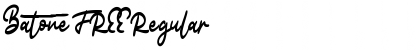 Download Batone FREE Regular Font Title Preview