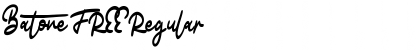 Download Batone FREE Regular Font Title Preview