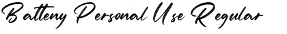 Download Batteny Personal Use Regular Font Title Preview