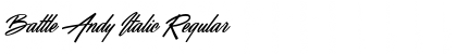 Download Battle Andy Italic Regular Font Title Preview