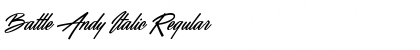 Download Battle Andy Italic Regular Font Title Preview