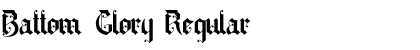 Download Battom Glory Regular Font Title Preview