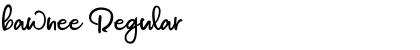 Download bawnee Regular Font Title Preview