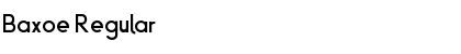 Download Baxoe Regular Font Title Preview