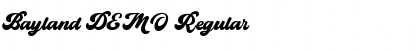 Download Bayland DEMO Regular Font Title Preview