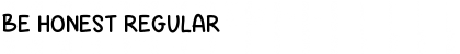 Download Be Honest Regular Font Title Preview