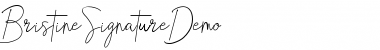 Download Bristine Signature Demo Regular Font Title Preview