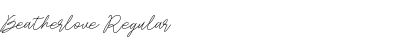 Download Beatherlove Regular Font Title Preview