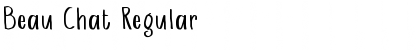 Download Beau Chat Regular Font Title Preview