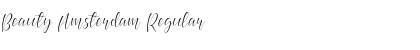 Download Beauty Amsterdam Regular Font Title Preview