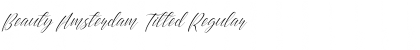 Download Beauty Amsterdam Tilted Regular Font Title Preview