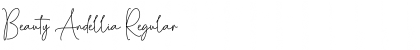 Download Beauty Andellia Regular Font Title Preview