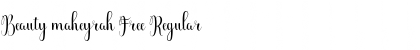 Download Beauty maheyrah Free Regular Font Title Preview