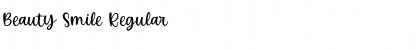 Download Beauty Smile Regular Font Title Preview