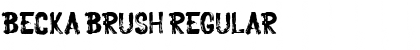 Download Becka Brush Regular Font Title Preview